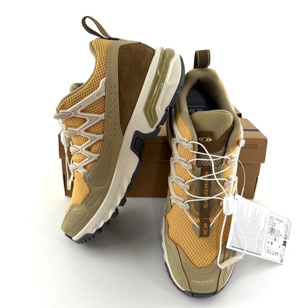 Salomon Beige Tan Trail Running Sneakers View 6